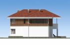 Двухэтажный дом с гаражом, террасой и балконами